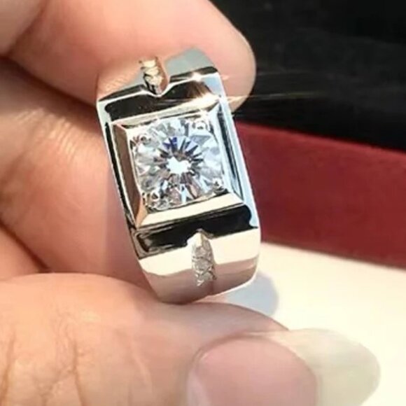 🆕 Classic Style 1.25 CTW. Diamond Band / Ring, Stamped 925 Sterling Silver 🆕 - Picture 2 of 8